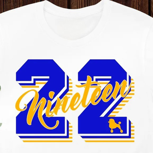 Custom Nineteen 22 Big Number T-<b>Shirt</b> <b>White</b> <b>Women</b> 1922 Graphic Printed <b>Short</b> <b>Sleeve</b> Crew Neck Cotton Casual Fashion Sorority Tee - Product Image 6