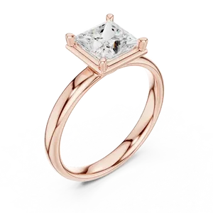 Bague Solitaire de Fiançailles en Or Personnalisé avec Diamant de Laboratoire Rond Brillant de 2 carats, Sertissage Cathédrale à Six Griffes, Bijou Intemporel - Product Image 4