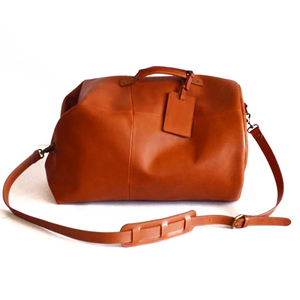 Sac de voyage en cuir réglable de qualité supérieure, grande capacité, pour week-end et sport, avec poignée robuste et coutures durables - Product Image 1