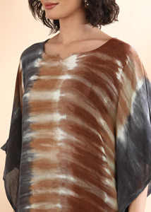High Quality Designer Rayon <b>Kaftan</b> Tie Dyed <b>Summer</b> Daily Wear Regular Fit Sweetheart neck at Best Price by Supplier - Product Image 4