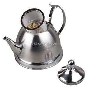 Nobili-<b>Tea</b> 1.0 Qt. Stainless Steel <b>Tea</b> <b>Kettle</b> <b>Tea</b> Pot Teapot Water <b>Kettle</b> Camp <b>Kettle</b> with Removable Infuser Basket - Product Image 3
