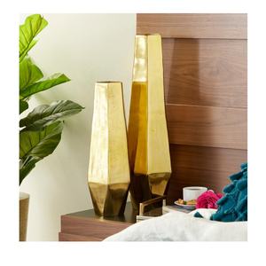 Jarrones de Aluminio Cromado con Diseño de Flores para Centros de Mesa de Boda, Jarrones de Alta Calidad con Diseño Moderno para Decoración del Hogar - Product Image 1