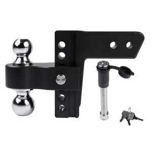 Supporto per Sfera di Traino con Attacco da 2,5 Pollici e Sfere da 2 Pollici e 2 5/16 Pollici per Rimorchi e Veicoli - Product Image 1