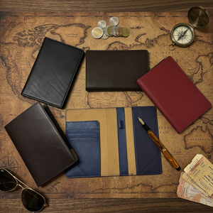 Venta Directa de Fábrica: Porta Pasaportes y Tarjetas de Cuero Genuino para Hombre, Diseño Simple con Cierre de Botón, Modelo HC01 Personalizado de Beena - Product Image 6