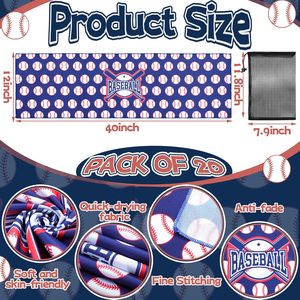 Toallas Personalizadas para Equipos de Béisbol, Impresión Digital, Logotipo y Nombre del Equipo Personalizados, Función de Refrigeración, Tela Personalizada, OEM/ODM, Venta al Por Mayor - Product Image 4