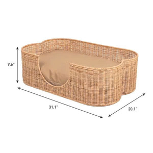 Una vibra natural para tu mascota que ofrece a tu compañero peludo un lugar cómodo para descansar: cama de ratán para mascotas - Product Image 6