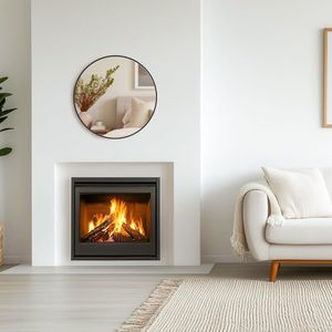 Specchio da 20 pollici a parete rotondo nero per bagno vanità ingresso camera da letto sopra lavandino cerchio specchio per la decorazione della casa - Product Image 3