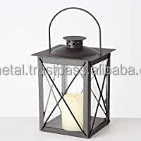 Farol de Metal tallado Vintage, candelabro decorativo hueco alto para decoración del hogar, farolillos colgantes para velas - Product Image 5