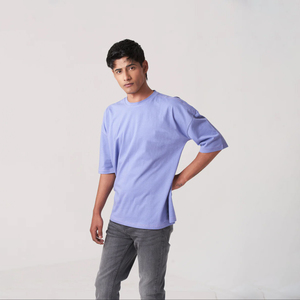 เสื้อยืดโอเวอร์ไซส์ผ้าฝ้าย 100% คุณภาพสูง พิมพ์ลายได้ตามต้องการ สำหรับผู้ชายและผู้หญิง ไซส์พลัส ระบายอากาศได้ดี - Product Image 4