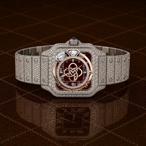 Men's Full Moissanite Diamond Watch Luxury Iced Out Bracelet Wristwatch - Product Image 1