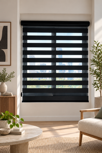 Persiana Enrollable Antiestática Zebra, Filtro de Luz Suave, Privacidad Día y Noche, Cubierta Moderna para Ventanas de Hogares Europeos, Reino Unido - Product Image 1