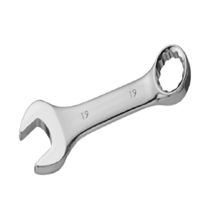 Clé à molette industrielle courte, combinée à ouverture et à anneau, de type elliptique, robuste - Product Image 4