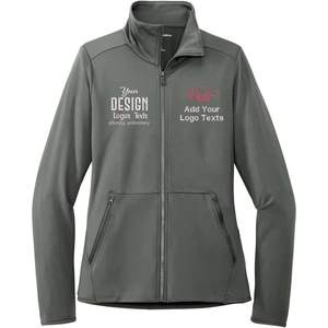 2025 Vestes de texte avec logo brodé personnalisé pour femmes Lk595 polaire extensible avec touche personnalisée - Product Image 1