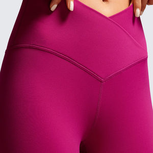 Vente en gros : Nouveauté – Pantalons évasés et leggings de yoga pour femmes – Couleur unie, très extensibles, coupe large - Product Image 2
