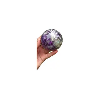 Standard Quality Gemstone Healing Pendent Amethyst Sphere for Jewelry Making Amethyst Sphere from Indian Supplier