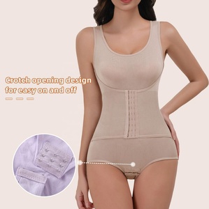 Nouveau body double couche avec ouverture à boutons-pression et contrôle du ventre pour un effet sculptant, avec entrejambe à boutons-pression - Product Image 6