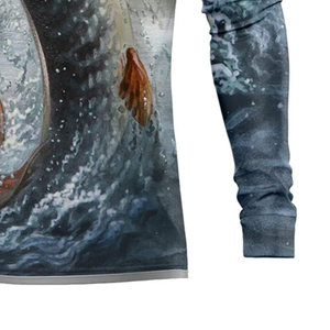 Personaliza tu propio diseño de camiseta de pesca por sublimación para hombre, producto superventas, camisetas de pesca de alto rendimiento totalmente sublimadas - Product Image 3