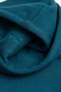 Sudadera con Capucha para Hombre, Color Verde Azulado Oscuro, Estilo Casual, Manga Larga, Sin Forro - Product Image 3