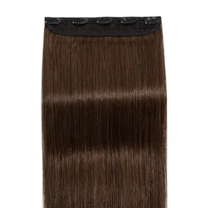 ผมแท้แบบ Remy Weft สีน้ำตาลตรง 100%  เนื้อผมเป็นลอนธรรมชาติ - Product Image 1