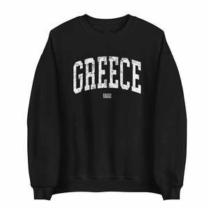 Greece OEM <b>Mock</b> <b>Neck</b> Crew <b>Neck</b> Sweatshirt Leopard Print Tackle Twill Chenille Letter Cotton Fleece Unisex Pullover - Product Image 2