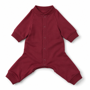 เสื้อคลุมสุนัขถักสีแดง ปิดคลุมได้เต็มตัว สวมใส่สบายสำหรับฤดูหนาว - Product Image 5