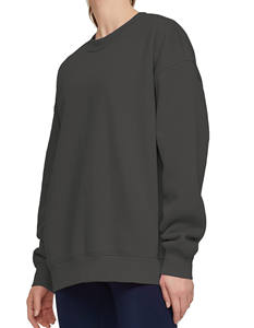 Sweat-shirt unisexe pour femme, style pull, col rond ample vintage, 320G, 100% coton, ODM, printemps, ample et confortable - Product Image 5