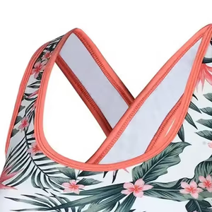 เสื้อชั้นในกีฬาออกกำลังกายผ้าฝ้ายสั่งทำแบรนด์ดัง วัสดุคุณภาพดีที่สุด แฟชั่นสำหรับผู้หญิง โยคะ บราซับลิเมชั่นสำหรับสาวๆ - Product Image 6