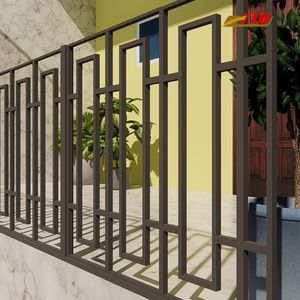Rampe de balcon artistique en acier sur mesure : Créations de cadres métalliques décoratifs haut de gamme conçues pour des façades de maisons modernes et magnifiques - Product Image 3