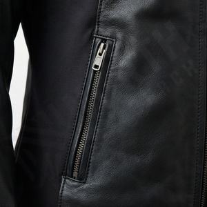 Veste de moto sur mesure pour homme en cuir de vachette avec panneaux extensibles dans quatre directions, équipement de protection pour la conduite, couleur personnalisée - Product Image 5