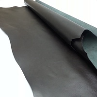Cuir de chèvre véritable 100% grainé, finition noire, écologique, certifié LWG, Budi Makmur, épaisseur 0,7-0,9 mm, pour vêtements