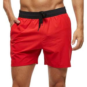Men's Breathable <b>Nylon</b> Quick Dry Swim Trunks Beach <b>Shorts</b> with Elastic Waist Zipper Pockets and Mesh Lining - Product Image 5