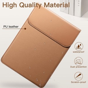 Wholesale Luxury 13-16 Inch PU Leather Laptop Stand Sleeve Case <b>Bag</b> Large Capacity Foldable Waterproof Design for Slim Laptop - Product Image 5