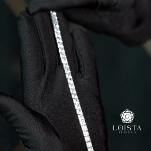 Pulsera de Cadena de Diamantes Cultivados en Laboratorio, Certificación IGI, VVS, CVD, HPHT, Diamantes Creados, Oro de 14K, para Hombre y Mujer - Product Image 4