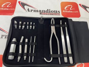 Extractor de Dientes de Lobo Equino, Juego Grande de Acero Inoxidable, Instrumentos de Odontología Especializada para Uso Profesional y Cuidadores - Product Image 5