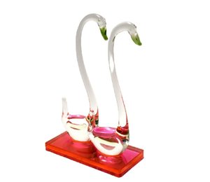 Ensemble de 2 figurines d'oiseaux en verre de qualité supérieure en vol, pour table ou étagère - Product Image 6