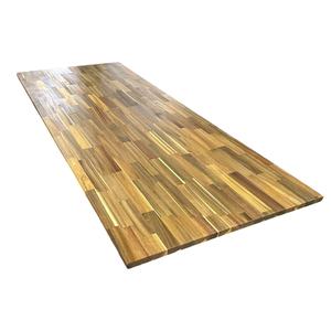 Tablero de Madera de Acacia con Juntas Dentadas, Encimera de Cocina Moderna, Tablero de Mesa con Acabado de Aceite de Cera de Madera, Acabado en Teca Dorada - Product Image 1