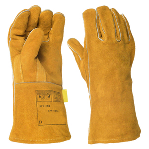 Heavy Duty Welding <b>Thermal</b> Safety <b>Gloves</b> Fireproof Heat Resistant Cowhide Leather Outdoor Industrial Work <b>Gloves</b> OEM Supplier - Product Image 1
