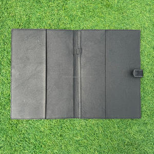 2025 Custom Designer Hand <b>Tooled</b> Portfolio File Folder Multi-function Business A4 Notebook Cover Genuine <b>Leather</b> Snap Padfolios - Product Image 6