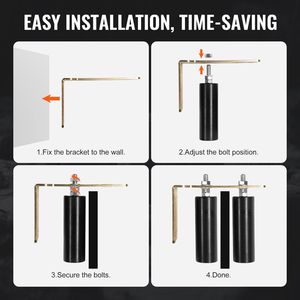 Kit de Puerta Corredera Resistente con 6 Rodillos, Soporte en L Universal Ajustable, Rodillos para Puertas y Ventanas - Product Image 6