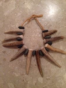 Buffalo Horn Pendant Necklace Eco Friendly Handmade Natural Shape Jewelry Boho Tribal Style Fashion Accessory Wholesale QUALITY - Product Image 5