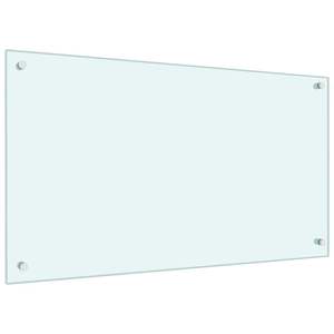 2 pezzi di rivestimento per cucina da 35,43 x 19,69 pollici in vetro temperato bianco che migliorano lo stile e la durabilità della cucina - Product Image 3