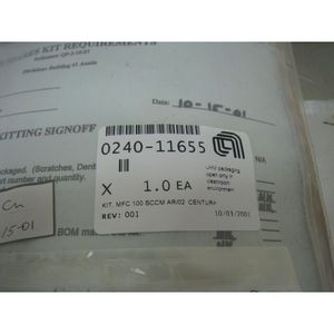 NEW AMAT 0240-11655, ชุดอุปกรณ์, MFC 100 SCCM, .01% O2/Ar - อุปกรณ์และอะไหล่เซมิคอนดักเตอร์ระดับโลกที่เชื่อถือได้ - Product Image 1