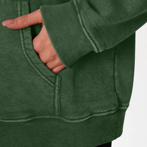 Sweat-shirts pour femmes effet délavé, couleur et logo personnalisés, tissu de qualité, sweat-shirt pour femmes effet délavé pour l'hiver, prix abordable - Product Image 6