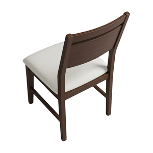 Chaise de salle à manger en bois massif simple et minimaliste avec siège rembourré pour la maison, le restaurant, le café, assise en bois moderne confortable - Product Image 5