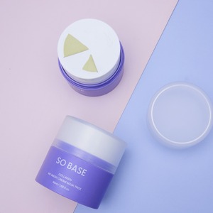 [ECOSMEC] SO BASE Masque Crème au Collagène Hydratant Jour & Nuit, Sans Rinçage, en Pot, pour le Visage - Product Image 3