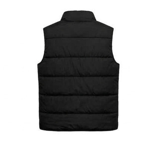 Gilet matelassé sans manches à col montant chaud d'hiver, 100 % polyester de haute qualité, enduit - Product Image 4