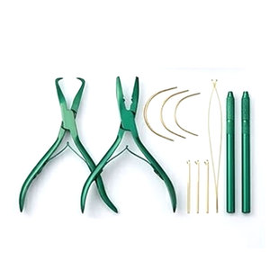 Kit d'outils pour extensions de cheveux pour salon et barbier, équipement professionnel pour l'application et le retrait d'extensions de cheveux, robuste - Product Image 3