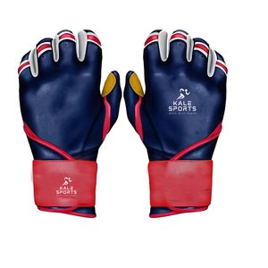 Guantes de Bateo de Béisbol Hechos a Medida, de Cuero, Transpirables, Ajustables, Duraderos, con Buen Agarre, Unisex, para Entrenamiento Deportivo y Protección - Product Image 1