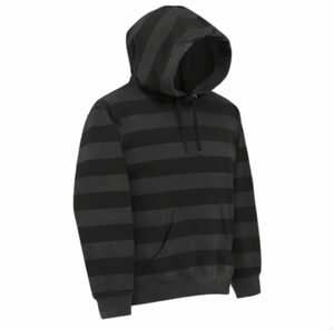 Sweat-shirts à capuche décontractés pour hommes, respirants, à rayures de couleur unie, en polyester/coton, pour l'hiver - Product Image 3