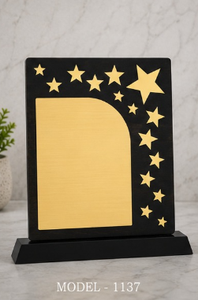 Plaque en bois sur le thème des étoiles, gravée au laser, modèle 1137, trophée de reconnaissance pour les jeux sportifs - Product Image 5
